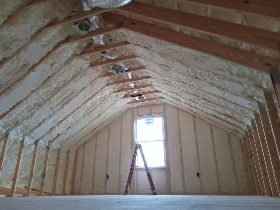 Spray foam roofing application for Crawl Space Insulation project in Parkway